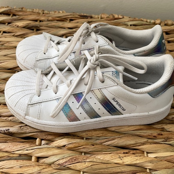 adidas Other - Adidas Superstar Iridescent Sneakers, Kids Size 2